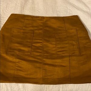 Suede skirt